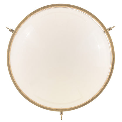 Hinkley Lighting Collins 1Lt 18" Semi-Flush Mount, Brass/Cased Opal