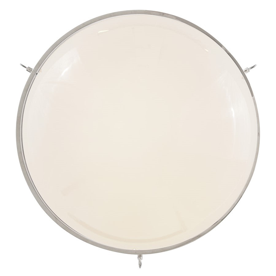 Hinkley Lighting Collins 1Lt 28" Pendant, Polished Nickel/Cased Opal