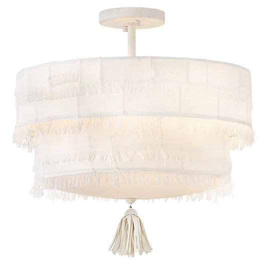 Hinkley Lighting Baya 4 Light Semi-Flush Mount, Textured Plaster - 47421TXP