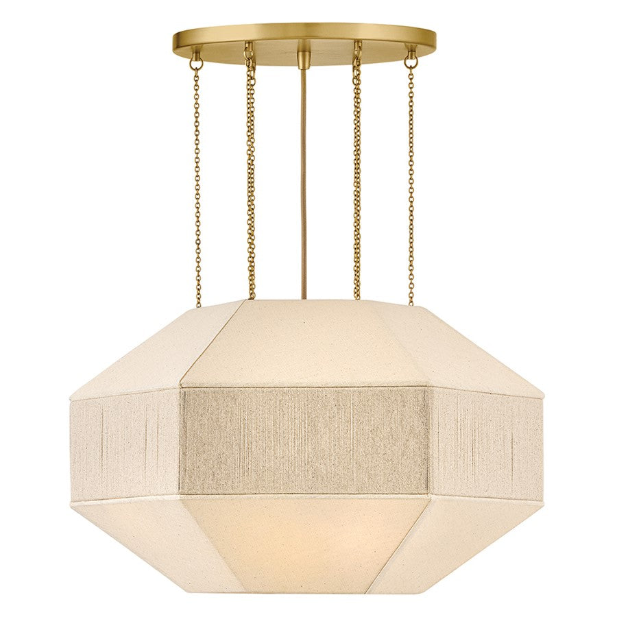 Hinkley Lighting Lyla 4 Light Chandelier, Lacquered Brass - 47494LCB