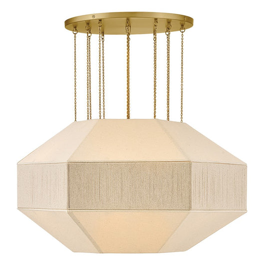 Hinkley Lighting Lyla 6 Light Chandelier, Lacquered Brass - 47495LCB