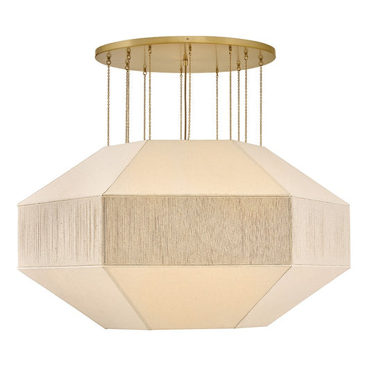 Hinkley Lighting Lyla 10 Light Chandelier, Lacquered Brass - 47498LCB