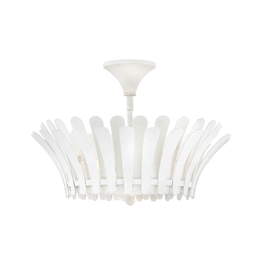 Hinkley Lighting Reina 3Lt 20" Semi-Flush Mount, Textured Plaster - 47693TXP