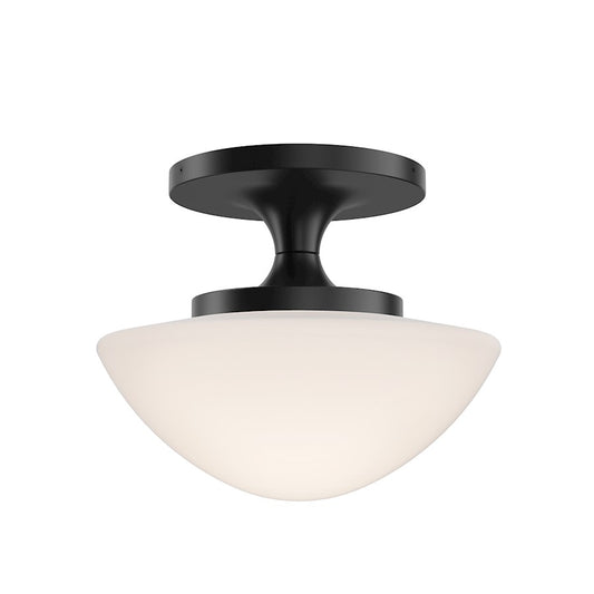 Hinkley Lighting Knox 1 Light Small Semi-Flush Mount, Black - 47813BK