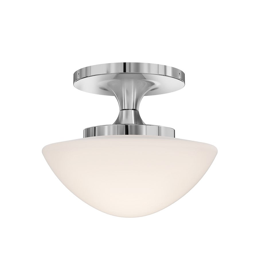 Hinkley Lighting Knox 1 Light Small Semi-Flush Mount, Chrome - 47813CM