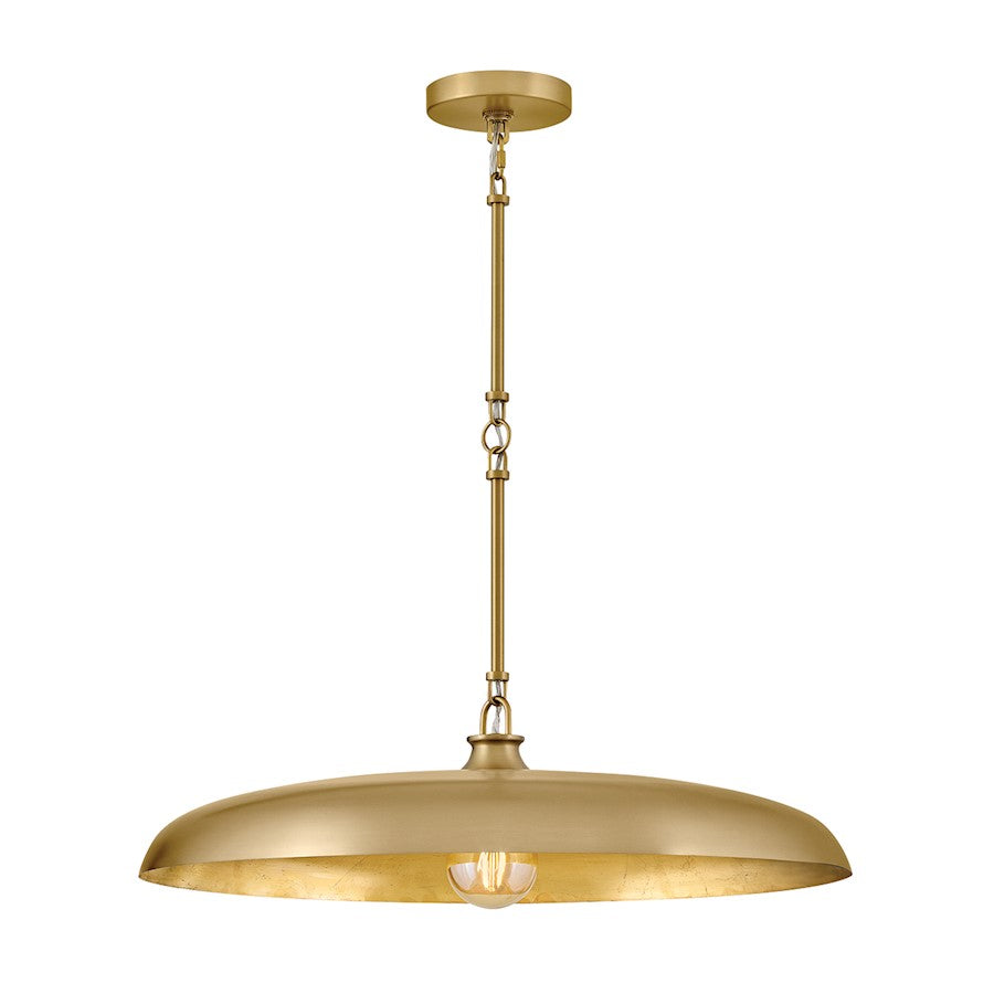Hinkley Lighting Sadie 1Lt 24" Dome Chandelier, Brass/Brass - 48165LCB-LCB