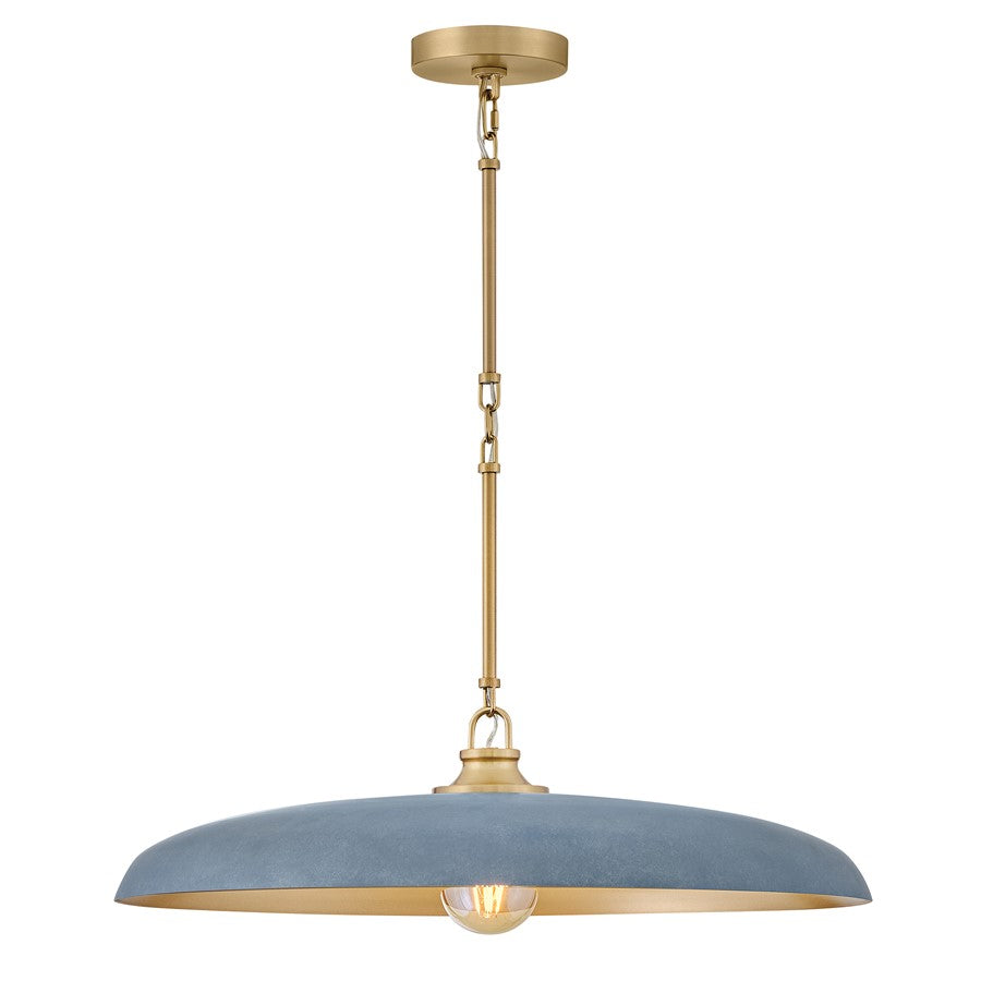 Hinkley Lighting Sadie 1Lt Chandelier, Brass/Vintage Denim - 48165LCB-VTD