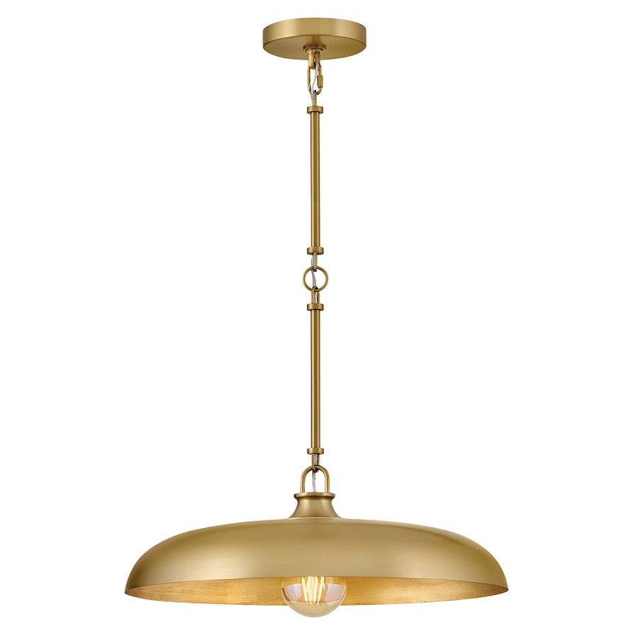 Hinkley Lighting Sadie 1Lt 18" Dome Pendant, Brass/Brass - 48167LCB-LCB