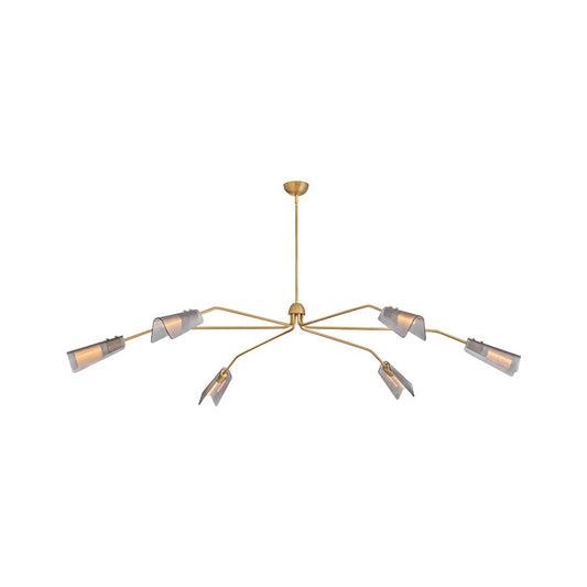 Hinkley Lighting Altman 6Lt 80" Low Profile Chandelier, Brass - 48306LCB