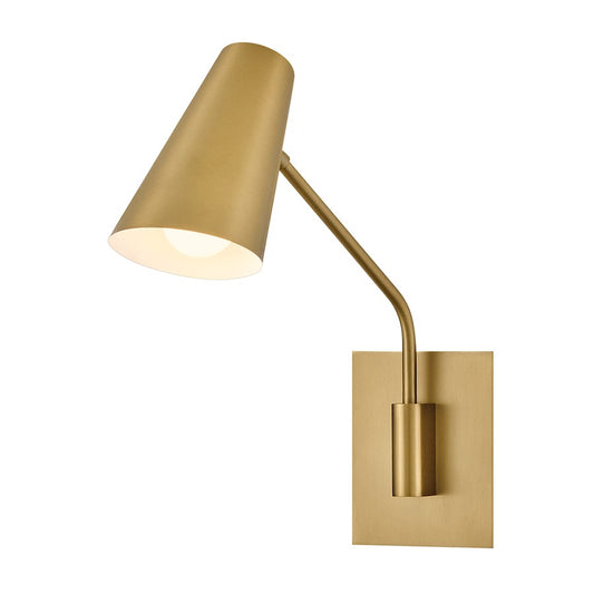 Hinkley Lighting Bray 1Lt 18" Swing Arm Sconce, Lacquered Brass - 48310LCB