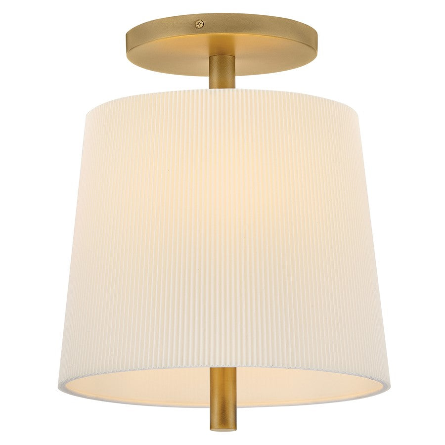 Hinkley Lighting Clive 3 Light Semi-Flush Mount, Heritage Brass - 48533HB
