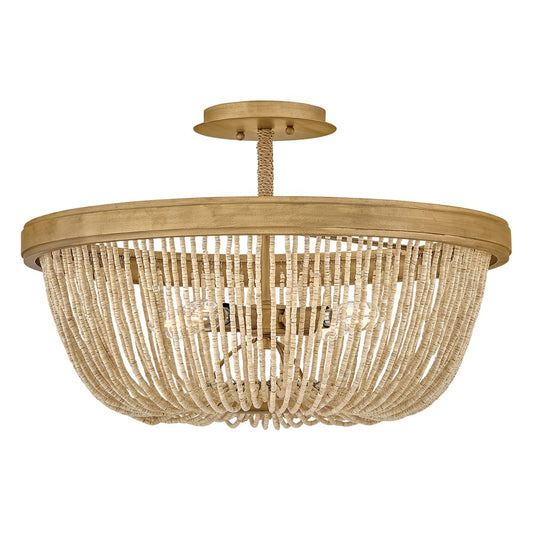 Hinkley Lighting Tula 4 Light Semi-Flush Mount, Burnished Gold - 48613BNG