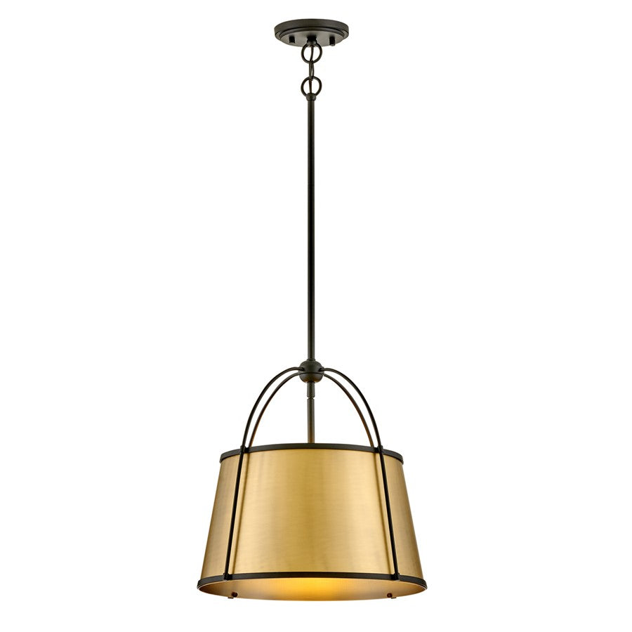 Hinkley Lighting Clarke 1 Light Pendant, Black - 4894BK-LDB