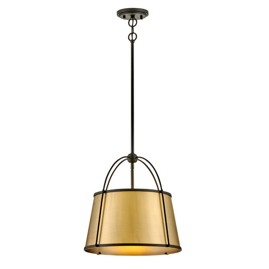 Hinkley Lighting Clarke 1 Light Pendant, Black - 4894BK-LDB