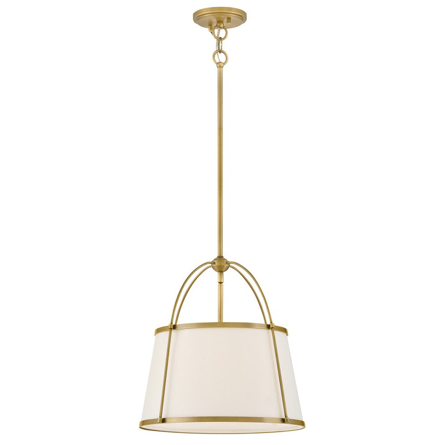 Hinkley Lighting Clarke 1 Light Pendant, Lacquered Dark Brass - 4894LDB-OW