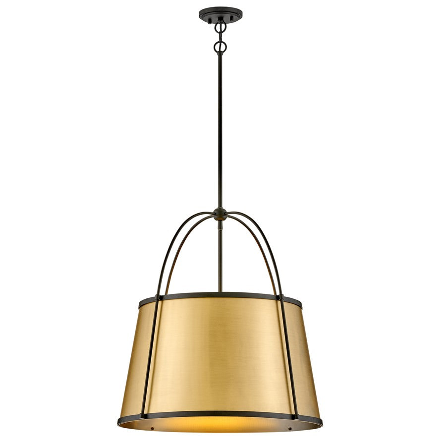 Hinkley Lighting Clarke 4 Light Chandelier, Black - 4895BK-LDB