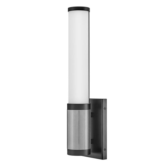 Hinkley Lighting Zevi LED Sconce, Black/Chrome/Etched Opal - 50060BK-CM