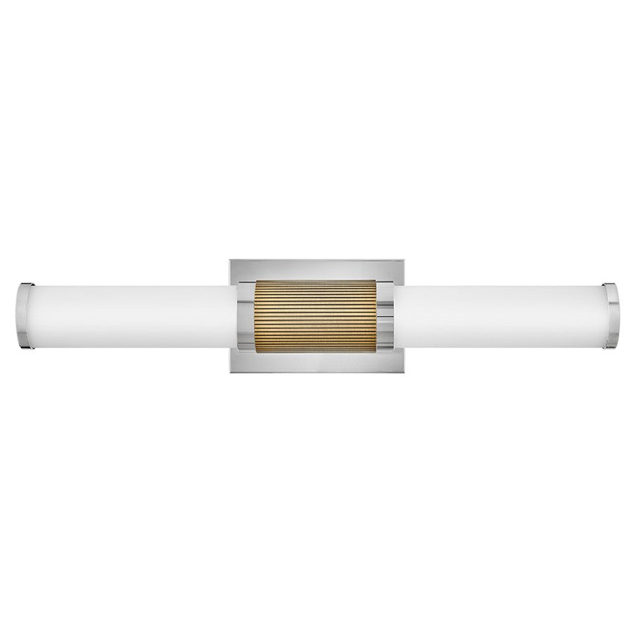 Hinkley Lighting Zevi LED 23" Vanity, Polished Nickel/Etched Opal