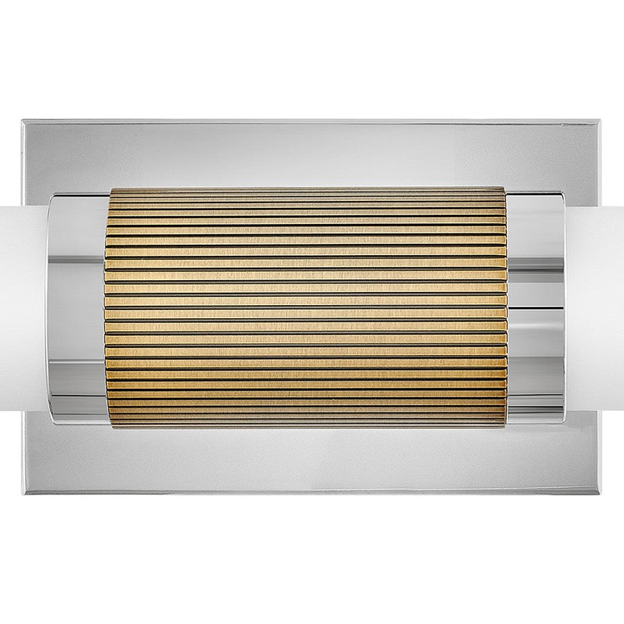 Hinkley Lighting Zevi LED 23" Vanity, Polished Nickel/Etched Opal