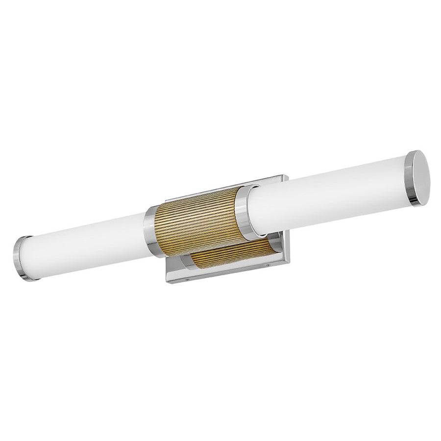Hinkley Lighting Zevi LED 23" Vanity, Polished Nickel/Etched Opal