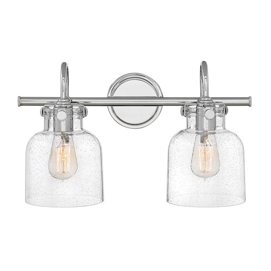 Bathroom Vanity Light with Clear Seeded Glass