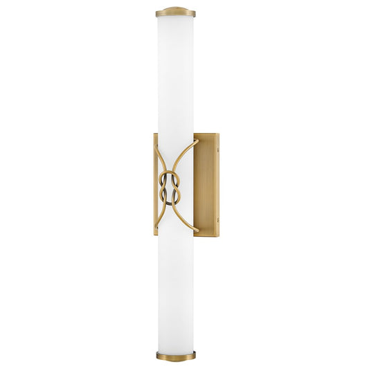 Hinkley Lighting Kitts LED Vanity, Lacquered Brass/Etched White - 51192LCB