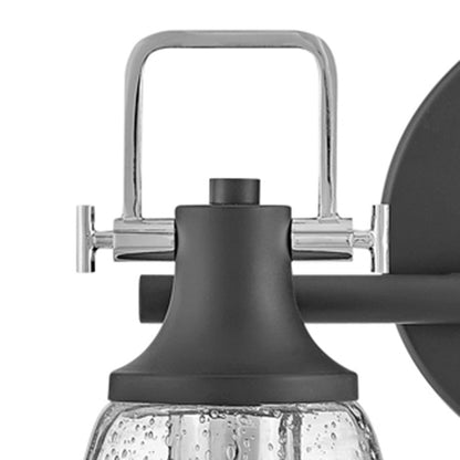 2 Light Bathroom Vanity Light, Black