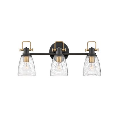 3 Light Bathroom Vanity Light, Black