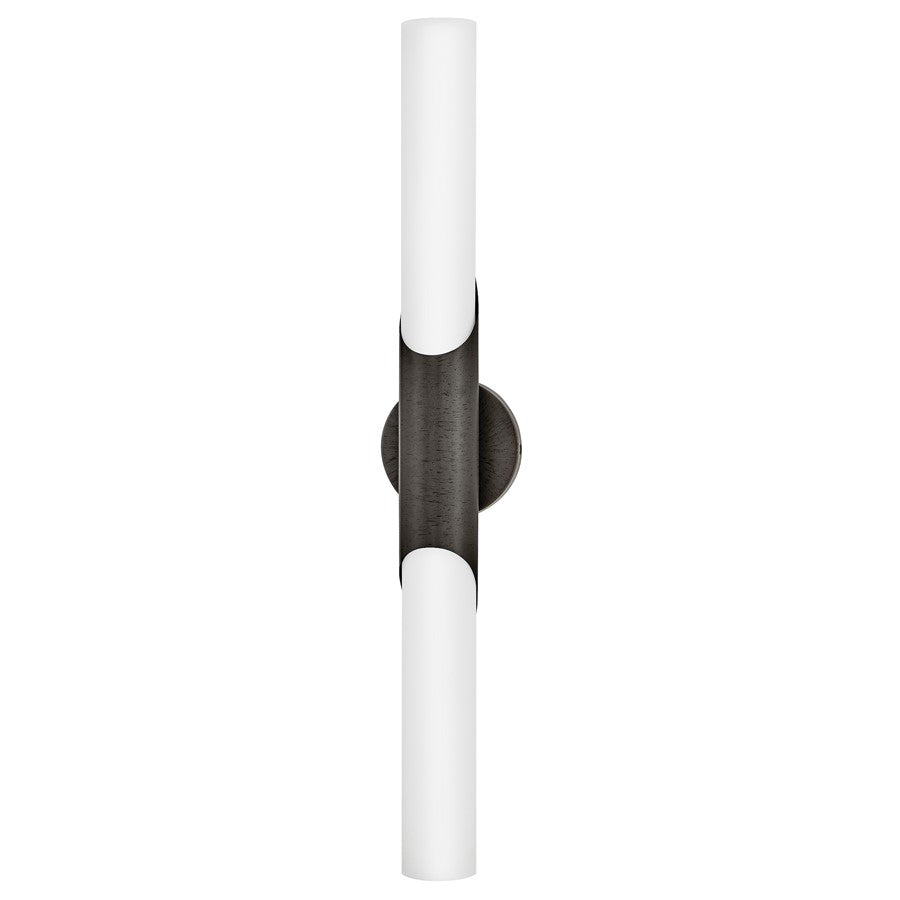 Hinkley Lighting Grace LED 30" Vanity, Black Oxide/Etched Opal - 51383TBX