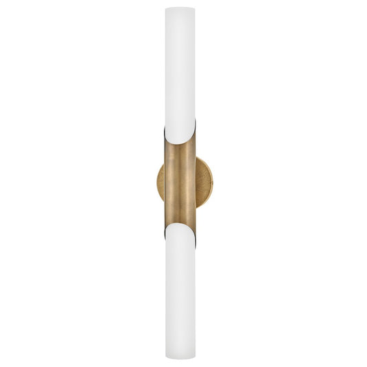 Hinkley Lighting Grace LED 30" Vanity, Textured Brass/Etched Opal - 51383THB