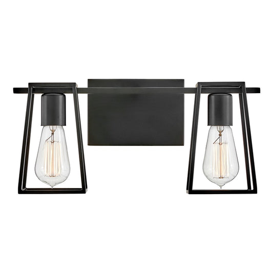 Hinkley Lighting Filmore 2 Light Vanity, Black - 5162BK