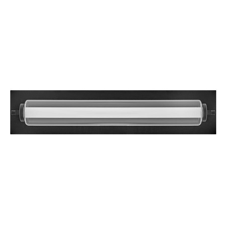 Hinkley Lighting Lucien LED 24" Vanity, Black/Clear/Etched Opal - 52022BK