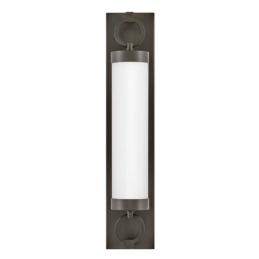 Hinkley Lighting Baylor LED 24" Vanity, Black Oxide/Etched Opal - 52292BX