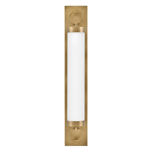Hinkley Lighting Baylor LED 30" Vanity, Heritage Brass/Etched Opal - 52293HB