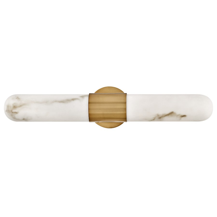 Hinkley Lighting Ibiza LED 24" Vanity, Heritage Brass/Cloudstone - 52512HB-LED