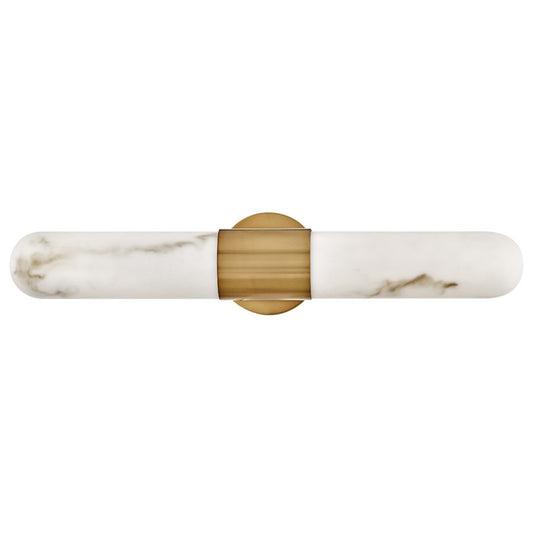 Hinkley Lighting Ibiza LED 24" Vanity, Heritage Brass/Cloudstone - 52512HB-LED