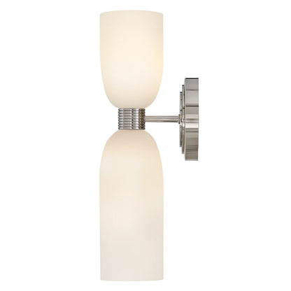 Hinkley Lighting Tallulah 2Lt Sconce, Polished Nickel/Etched Opal