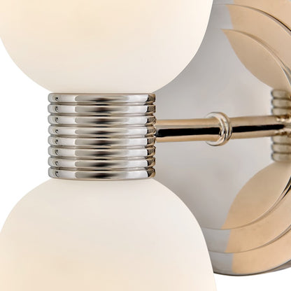 Hinkley Lighting Tallulah 2Lt Sconce, Polished Nickel/Etched Opal