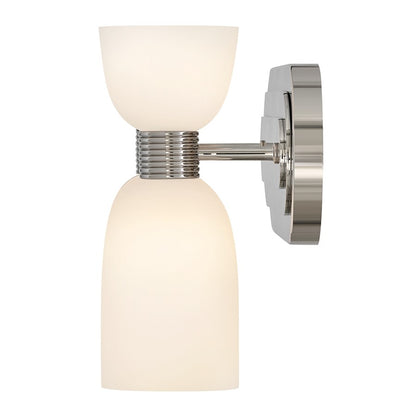 Hinkley Lighting Tallulah 4Lt Vanity, Polished Nickel/Etched Opal