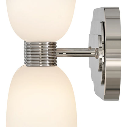 Hinkley Lighting Tallulah 4Lt Vanity, Polished Nickel/Etched Opal