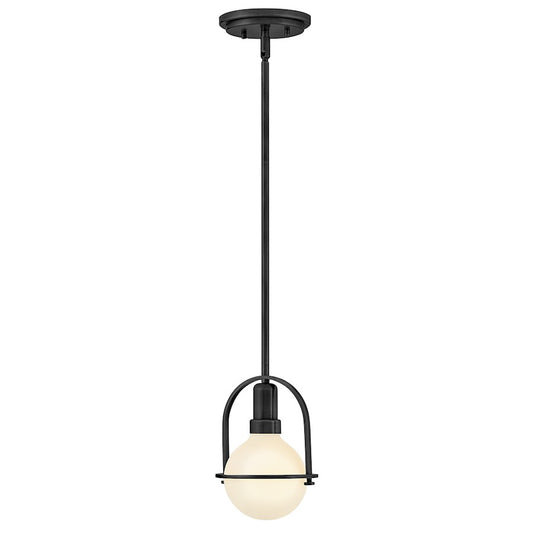Hinkley Lighting Somerset 1Lt 6" Convertible Semi-Flush Mount, Black - 53771BK