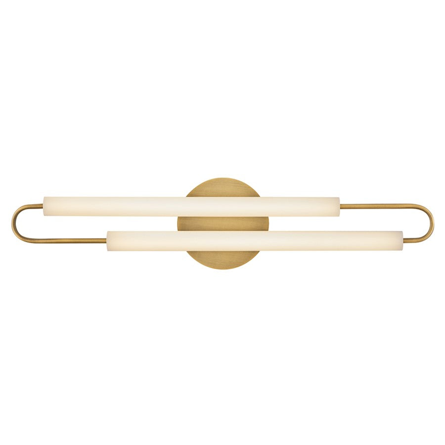 Hinkley Lighting Eos LED Vanity, Lacquered Brass/Etched