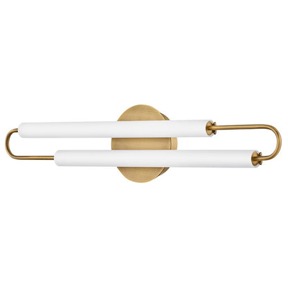 Hinkley Lighting Eos LED Vanity, Lacquered Brass/Etched