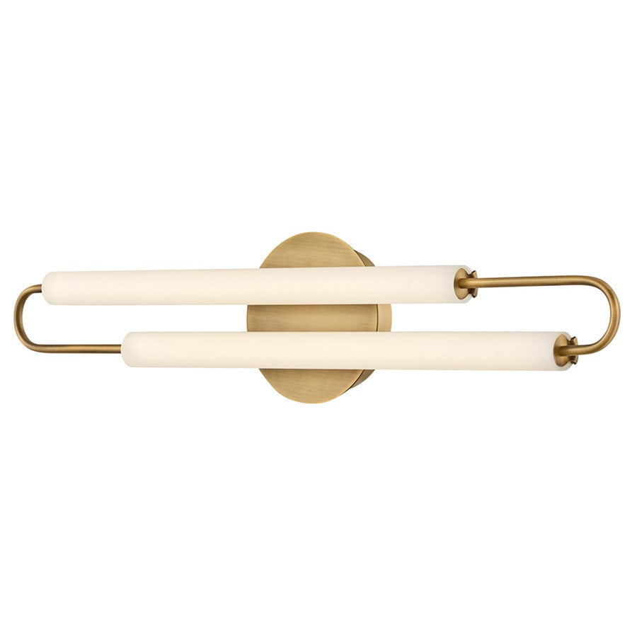 Hinkley Lighting Eos LED Vanity, Lacquered Brass/Etched