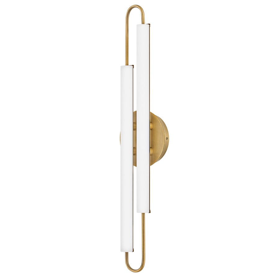 Hinkley Lighting Eos LED Vanity, Lacquered Brass/Etched