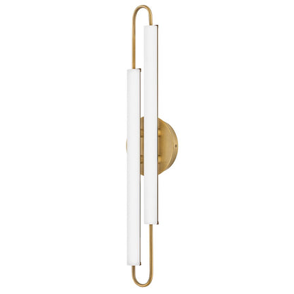 Hinkley Lighting Eos LED Vanity, Lacquered Brass/Etched