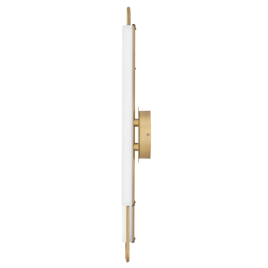 Hinkley Lighting Eos LED Vanity, Lacquered Brass/Etched