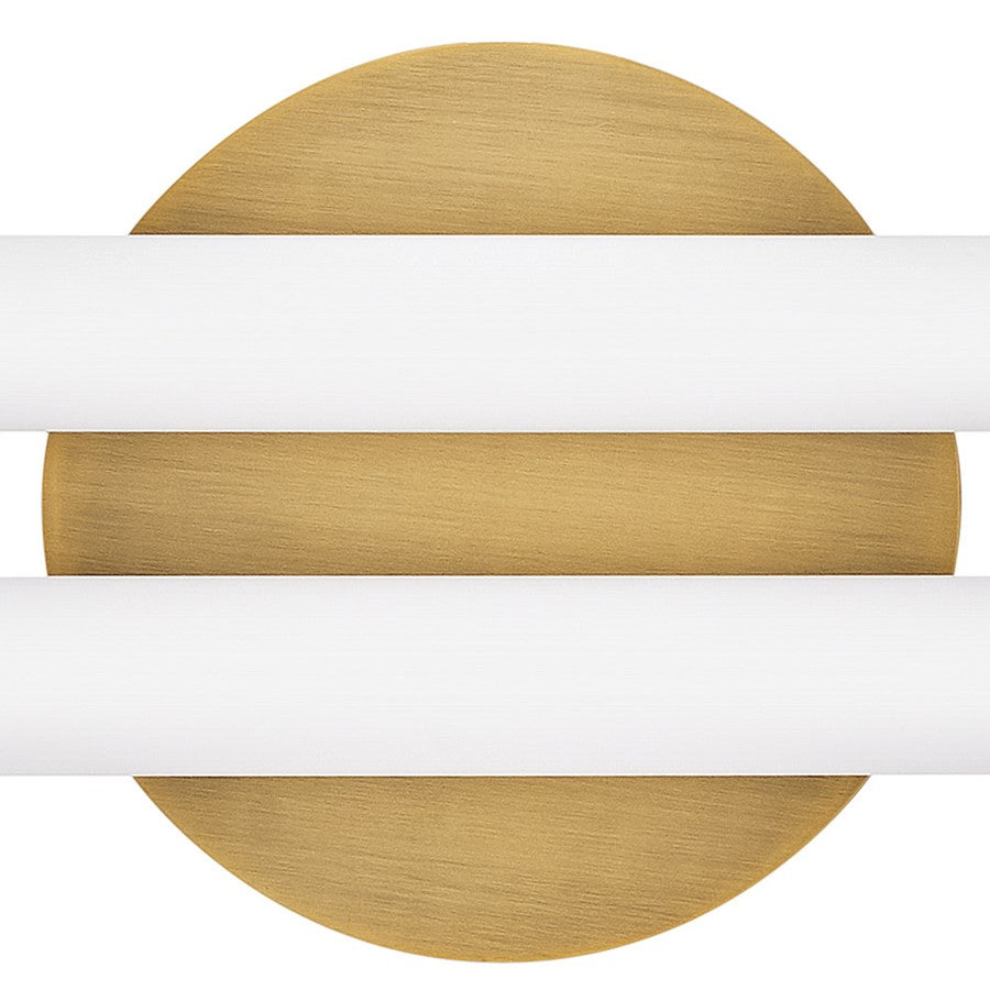 Hinkley Lighting Eos LED Vanity, Lacquered Brass/Etched