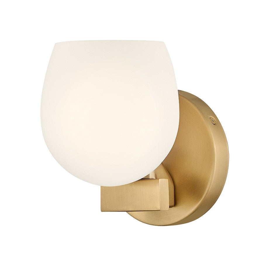 Hinkley Lighting Mae 1 Light Small Sconce, Lacquered Brass - 57020LCB-LL