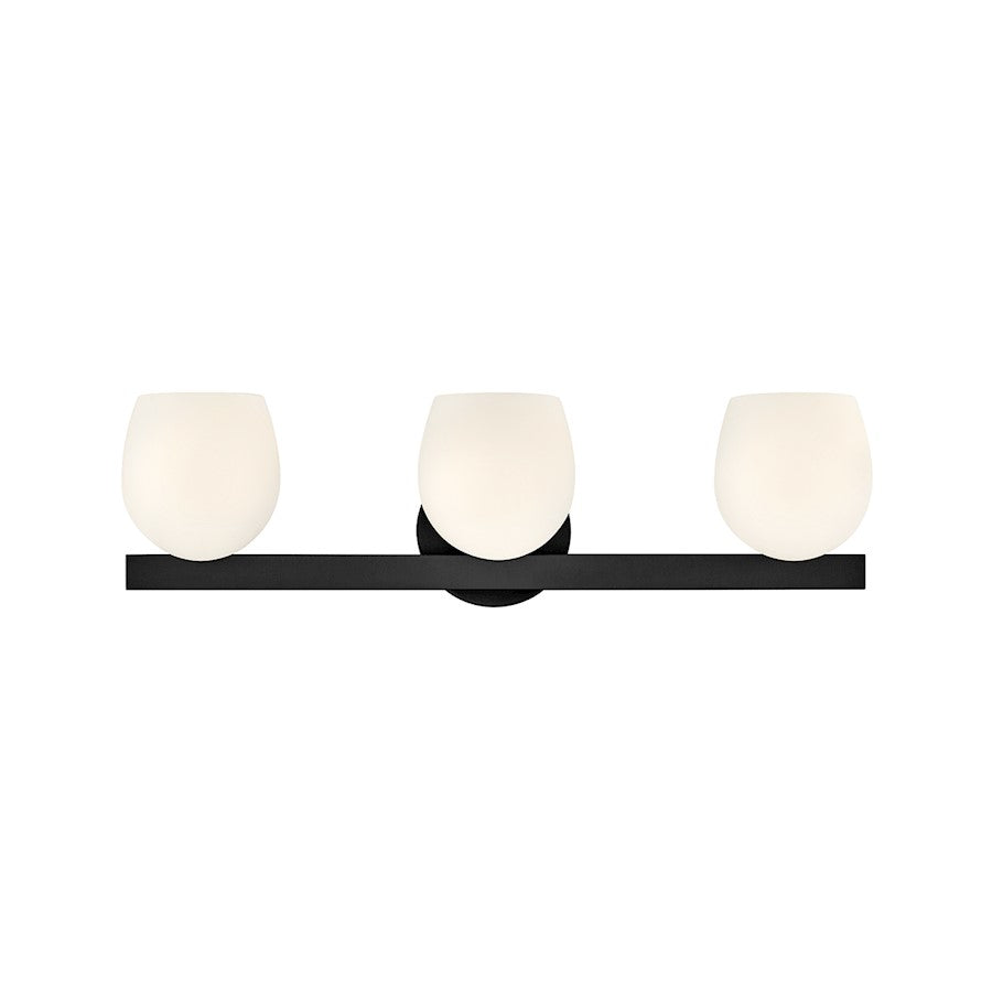 Hinkley Lighting Mae 3 Light Medium Vanity, Black - 57023BK-LL